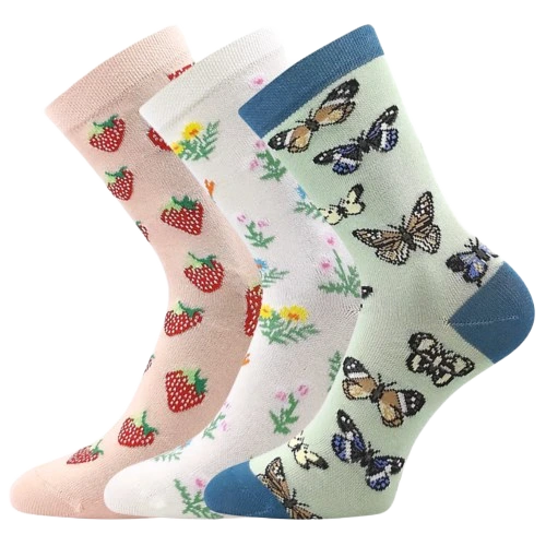 Ponožky dětské 057-21-43 XVII s obrázky DÍVČÍ mix C